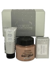 NEW Beekman 1802 set Goat Milk Whipped Body Cream, Shine Bright Bar Soap,lotion