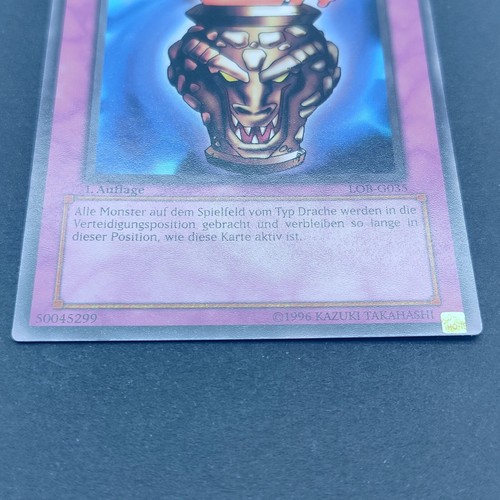 Yu-Gi-Oh! Karte - Drachenfanggefäß LOB-G035 Legend of Blue Eyes 1. Auflage DE - Picture 3 of 5