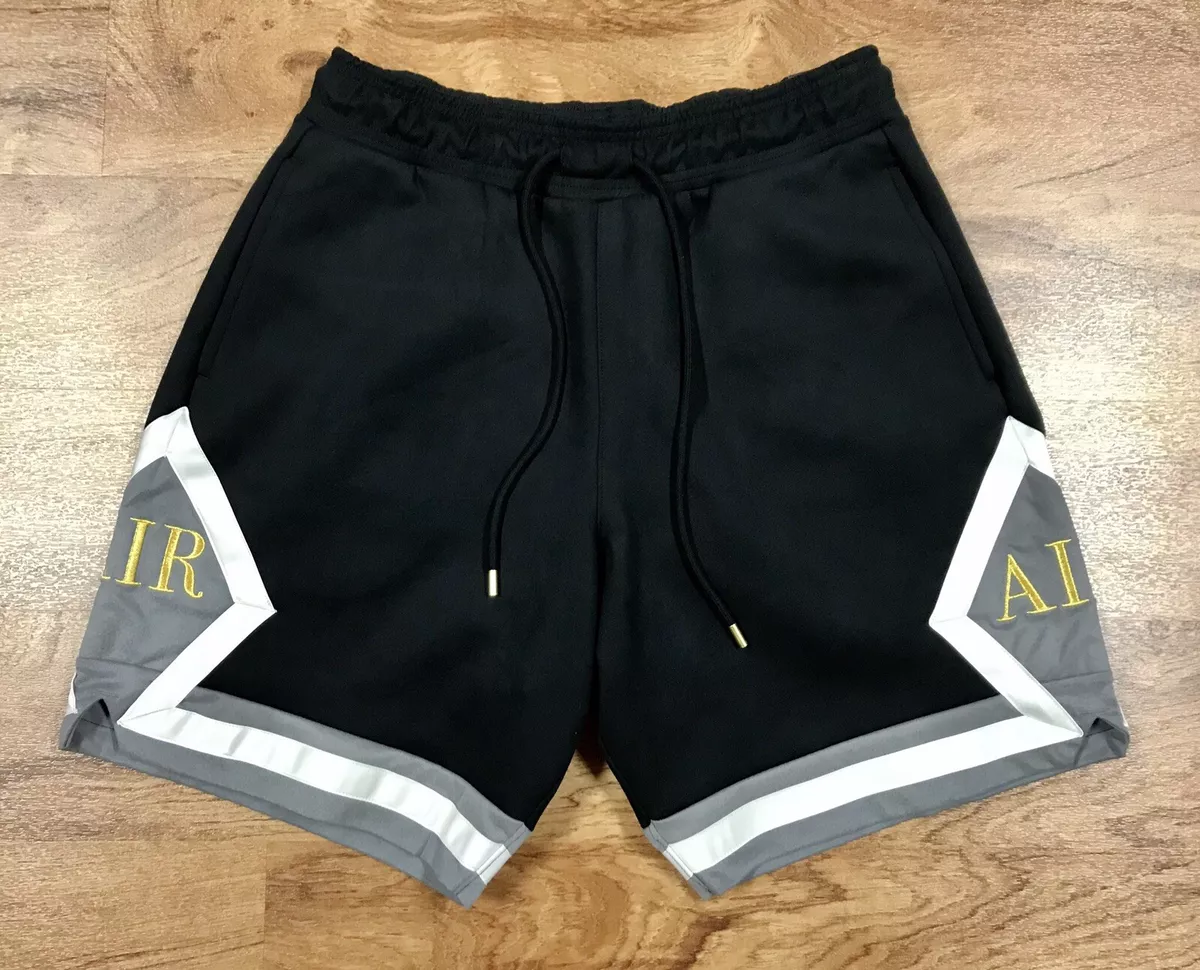 Short diamant Nike Air Jordan remasterisé noir or métallique AT9956-010  taille L