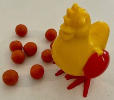 DE COLECCIÓN POLLITO DE PASCUA PONE HUEVOS ALETAS ALAS DEMASIADO LINDAS, EMPUJA HACIA ABAJO... ¡PONE UN HUEVO!