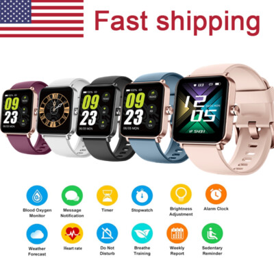 Smart Watch for Men Women with Heart Rate Blood Oxygen Monitor for IOS Android