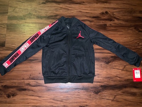 Nike Air Jordan Full Zip Track Top 855475-023 Black Boys Size 6 - Picture 2 of 7
