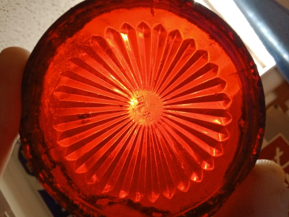 Vintage Bicycle Red Cone Lens Covers Bike Parts Bicycle Light Cover 50