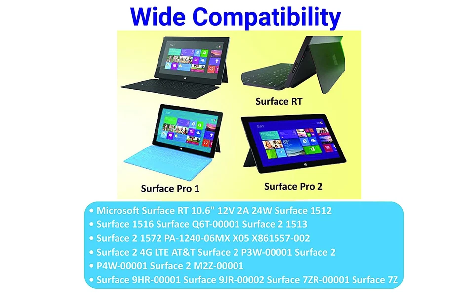 24W/48W Charger Power Adapter for Microsoft Surface 2 RT Pro 1 2 Windows Tablet - Image 4 of 4