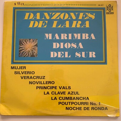 Marimba Diosa del Sur, Danzones de Lara, Mexican Lp Factory Sealed, Danzon