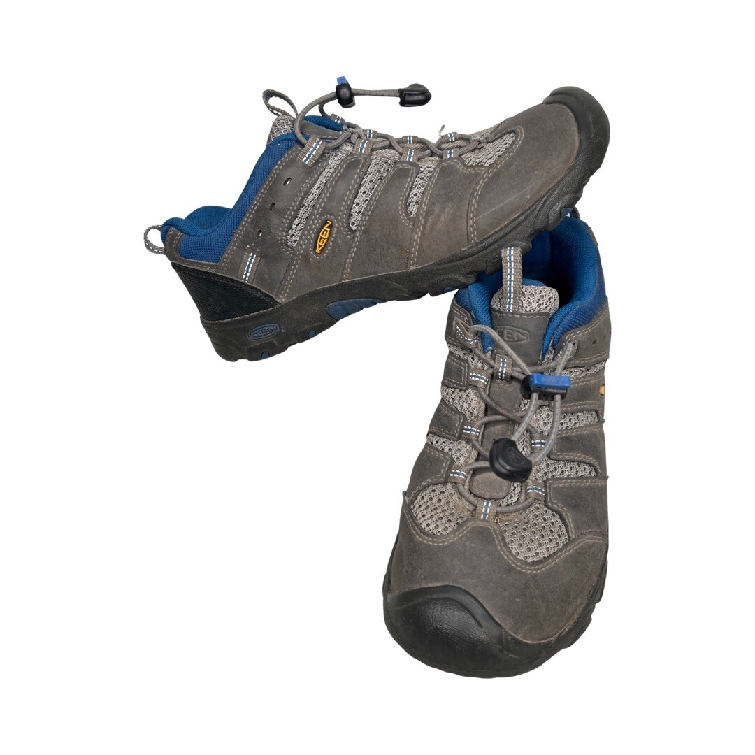 Scarpe da trekking Keen Targhee II Taglia 4 Blu e Grigio Cordino con disegno Bambini