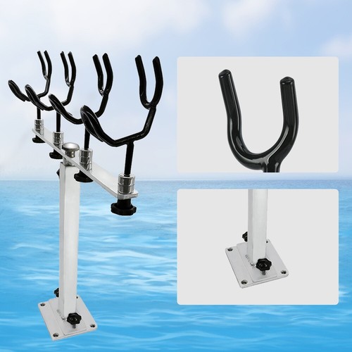 Boat Rod Pod Sure Grip Aluminum Steel PVC Coated Steel Wire Fishing Pole Holder - Picture 4 of 8