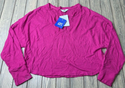 JoyLab Cropped Fit Long-Sleeve Tee Large