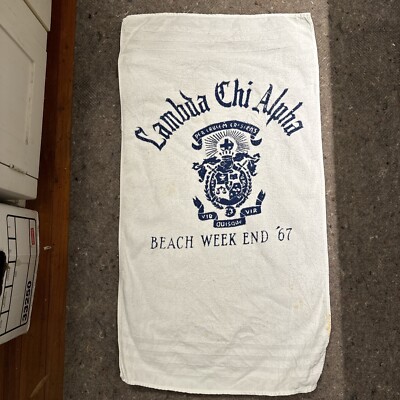 Lambda Chi Alpha 1967 Beach Week Towel 
