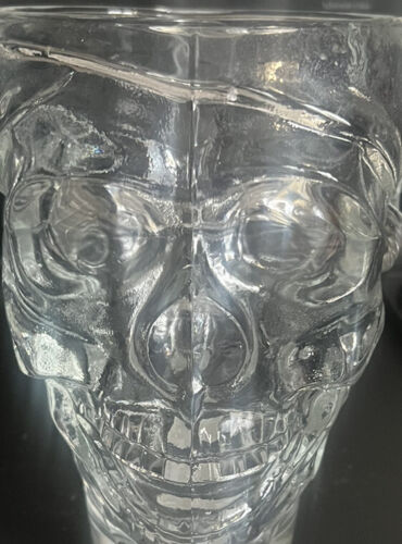 Luminarc Glass Pirate Skull MUG  30.5 oz Large Halloween PIRATE - Picture 1 of 4