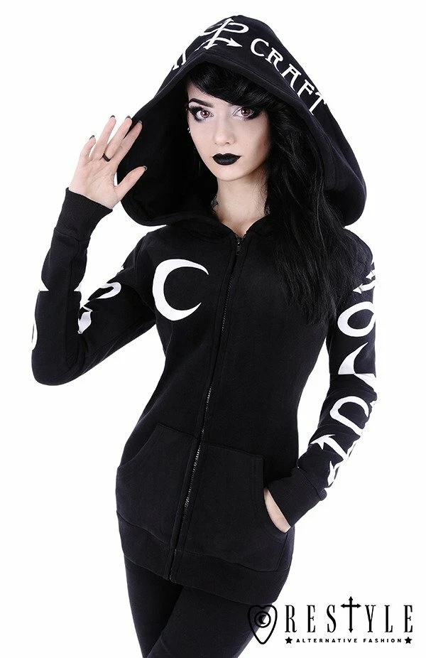 Goth hoodie hotsell