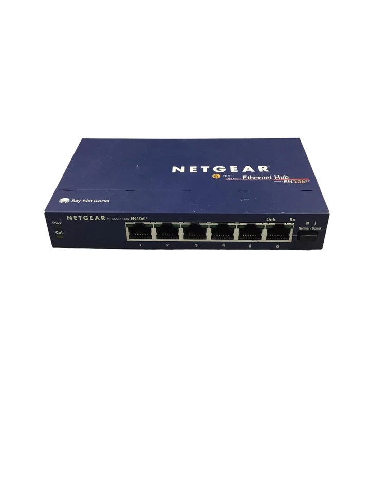 NETGEAR, EN106TP 10-Base-T Hub 6 port w/o Adapter - Image 2 of 4