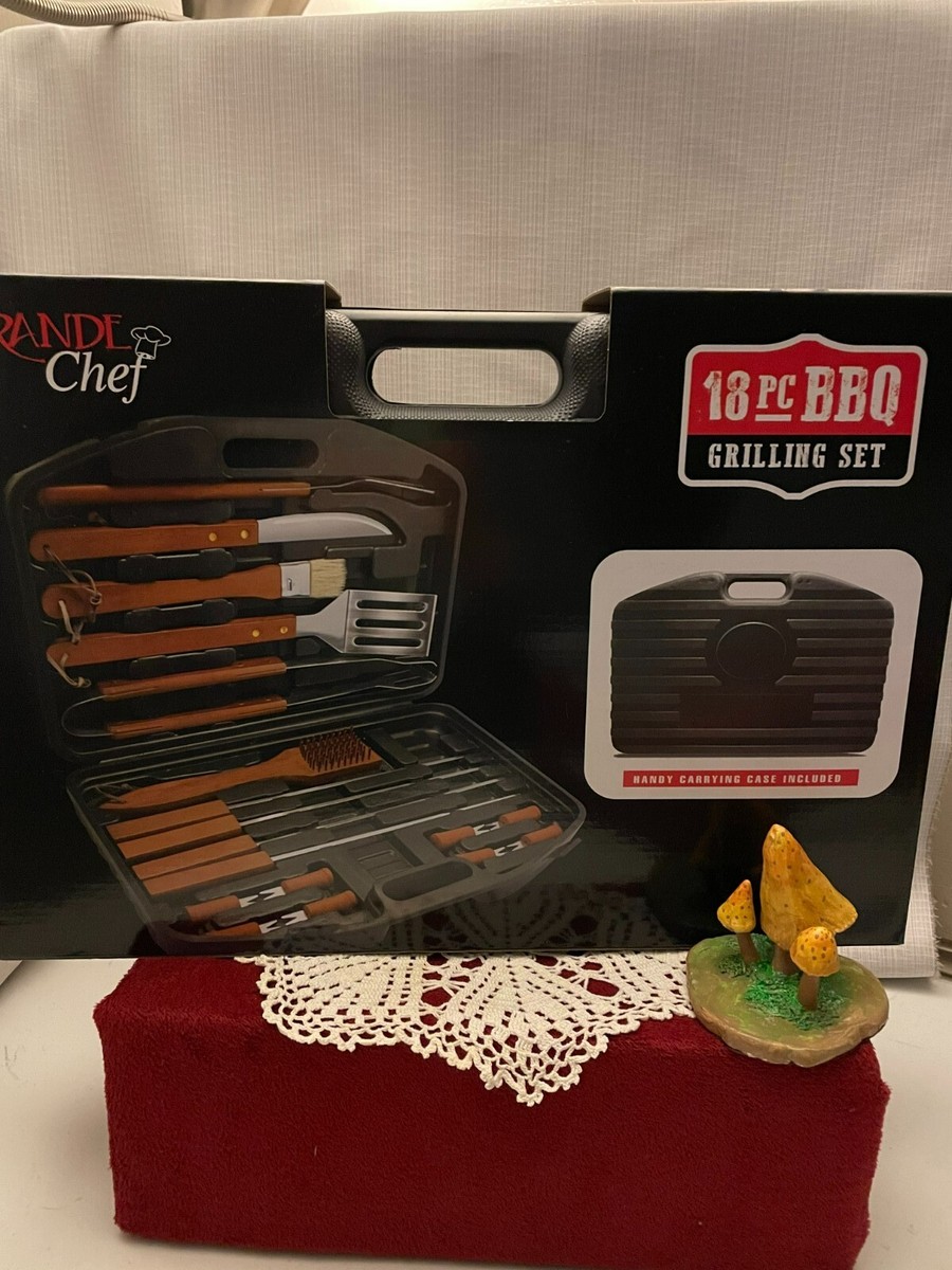 Grande Chef 18-piece BBQ Grilling Set, Utensils for grilling