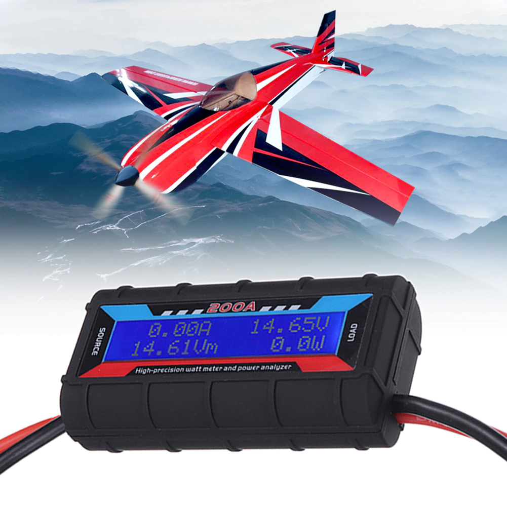 Diymore 200A Analizzatore Di Potenza,Misuratore Di Potenza,Watt Meter,Battery Monitor Consumo Prestazioni Per RC,Batteria,Solare - Foto 6