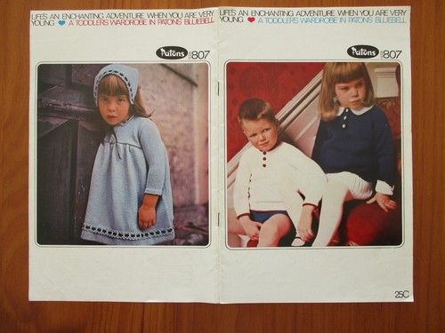 PATONS Knitting Pattern Book 807 TODDLERS WARDROBE Bluebell - Picture 4 of 4