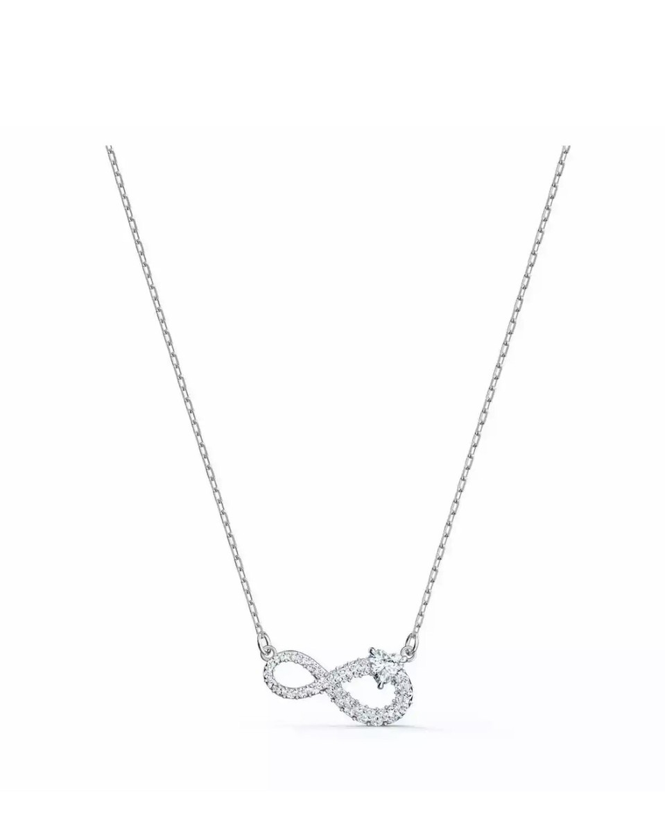 【SWAROVSKI】Infinity Twist クリアクリスタル ネックレス Swarovski Crystal Infinity Eternal Love Necklace, White