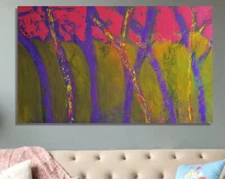 painting on canvas  38” X 62” Acrylic, Abstract, POP Art, giant