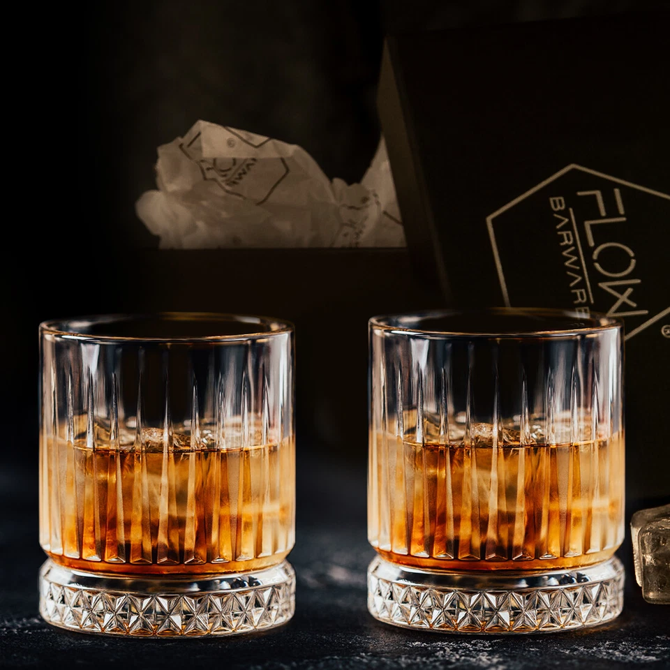 GEO Whiskey Glasses Bar Gift Scotch, Gin, Bourbon G&T Glass Tumblers BOXED - Image 2 of 4