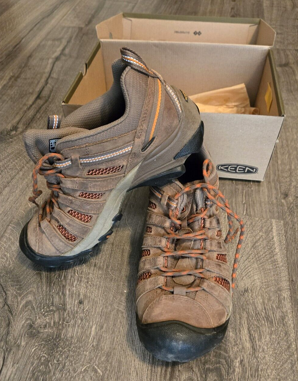 Scarpe da trekking KEEN Voyageur donna Shitake e arancione bruciato taglia 8 5 1004273