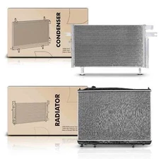 Radiator & AC Condenser Cooling Kit for INFINITI QX4 Nissan Pathfinder V6 3.5L