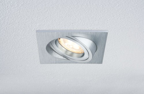 Paulmann Premium Einbauleuchten Set Drilled Alu eckig schwenkbar LED 3x4W 230V - Bild 4 von 5