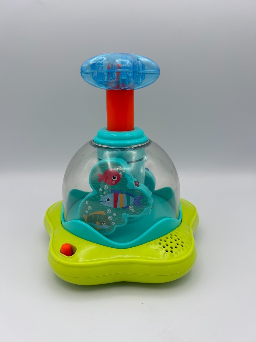 Bright Starts Press and Spinner Toddler Toy Swirling Fish Ocean Sound WORKS