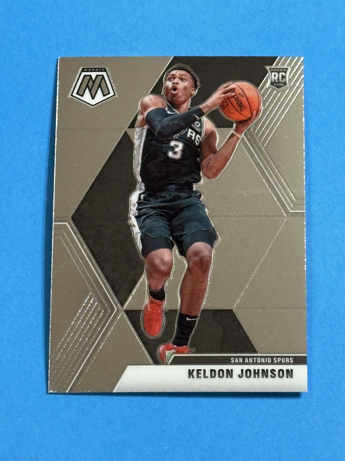 2019-20 Panini Mosaic Keldon Johnson Rookie #238 San Antonio Spurs RC (V)