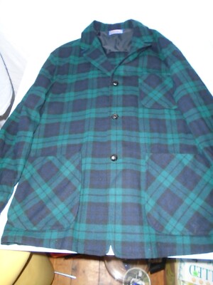 Vintage  Pendelton Woolen Mills 100%Virgin wool shirt button down 3 pocket front