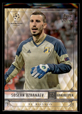 2016-17 Topps UEFA CL Showcase GOLD Parallel Soslan Dzhanaev - FC Rostov #65/99