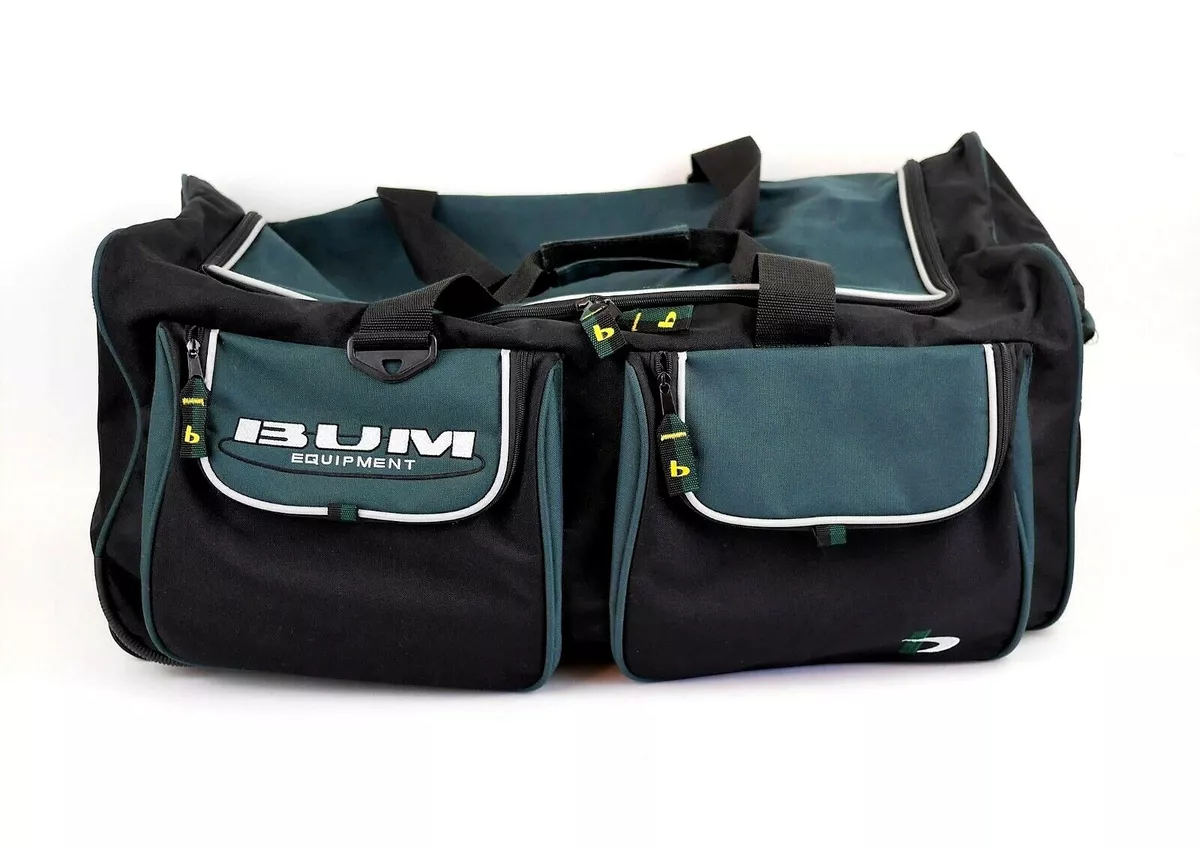 VINTAGE B.U.M. BUM Equipment Gym Duffel Rolling Travel Bag Green