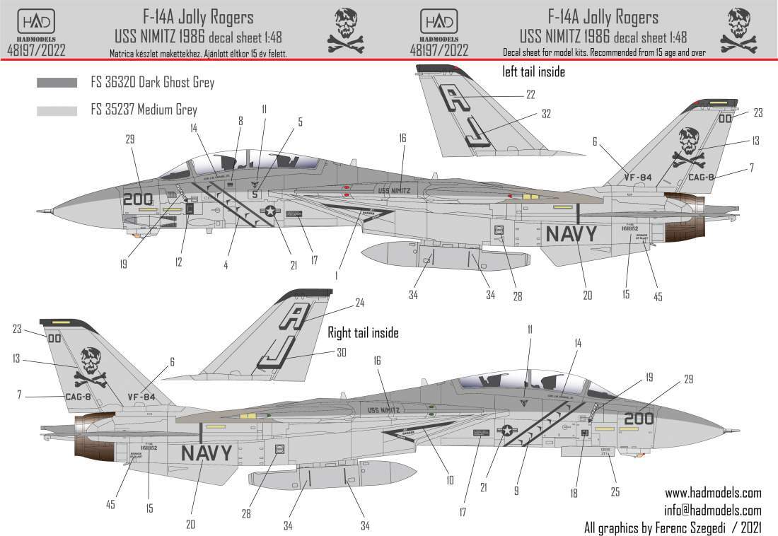 ★☆ 1/144 VF-84 Jolly Rogers ☆★ Amazon.com: Air Force One F-14 Tomcat - Navy VF-84 Jolly