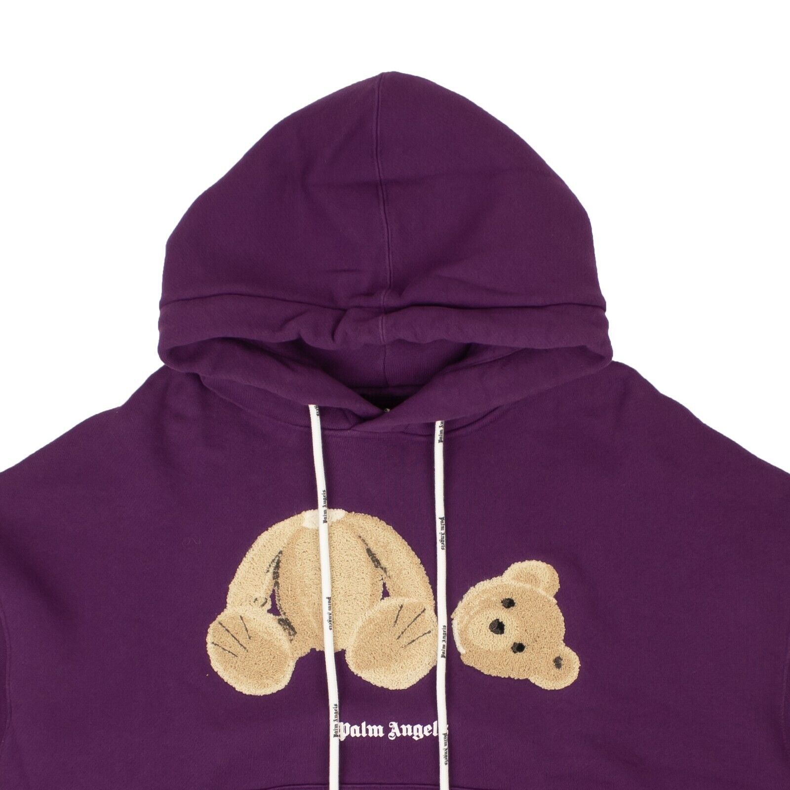 NWT PALM ANGELS Purple Boucle Bear Hoodie Sweatshirt Size L $850 | eBay