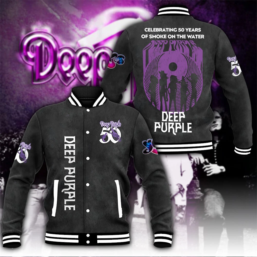 Deep Purple Music Baseball Jacket For Fan