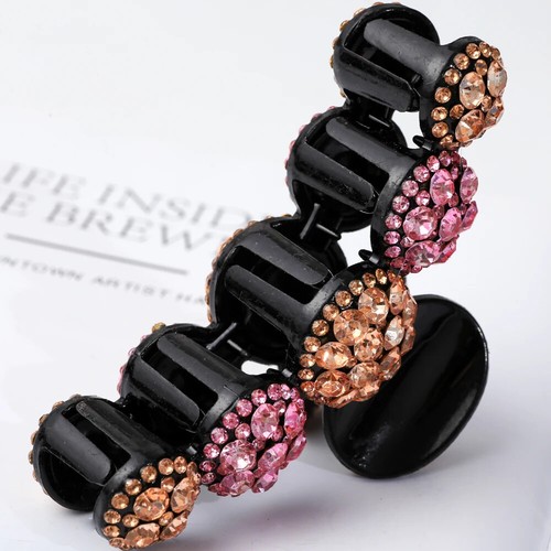 Grandi artigli per capelli strass granchio forcine fermagli per capelli cristallo barrette fiocco - Foto 6 di 27