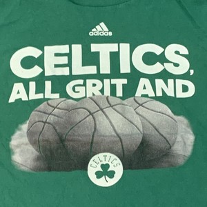 Boston Celtics T Shirt Adult S Green NBA Basketball Adidas Grit and Balls | eBay