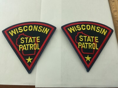 Wisconsin State Patrol collectable Patch Set 2 pieces New tracking and ...