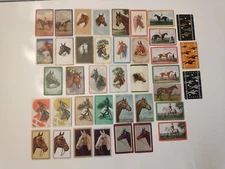 Vintage Horse Playing Card Single Swap Cards Over 30 as Pictured