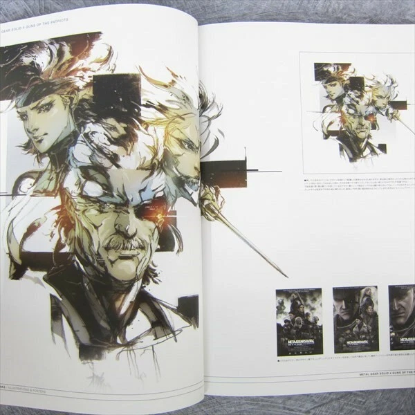 Libro de fans METAL GEAR SOLID 4 MG4 Master Art Works YOJI SHINKAWA PS3 2009 SB57 Foto 3 de 4