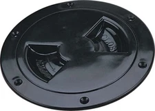 BOATER SPORTS 6" BLACK MARINE BOAT REMOVEABLE DECK PLATE