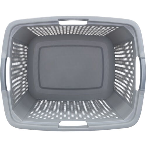 XL Lamper Plastic Laundry Basket 2.5 Bushel, Soft Silver, Adult / Tween - Picture 7 of 8