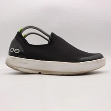 Oofos OOmg eeZee Low Women's 12 Black Slip On Sneakers Recovery Casual Walking