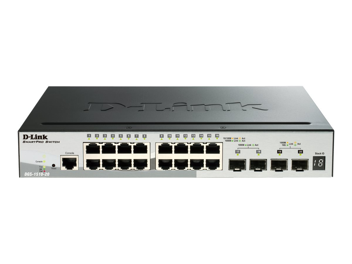 D-Link DGS-1510-20/E Gestito L2/L3 Gigabit Ethernet DGS-1510-20/E