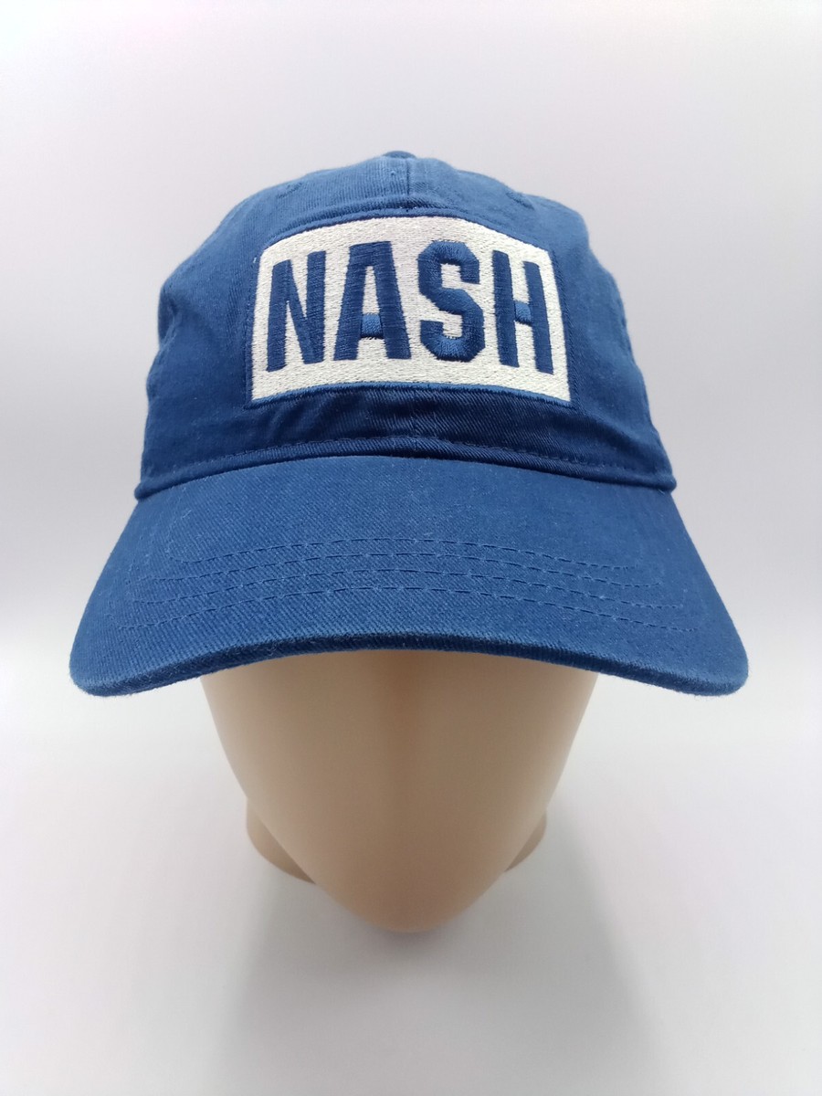 NASH Nashville Blue Adjustable Baseball Ball Cap patch Hat NWT