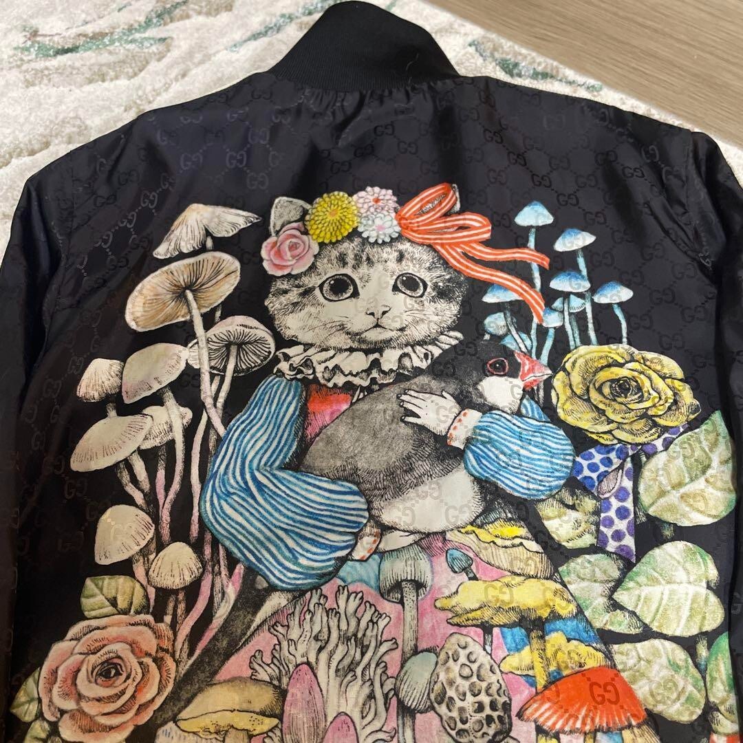 GUCCI Yuko Higuchi 20 Spring/Summer Model Nylon Jacket Black