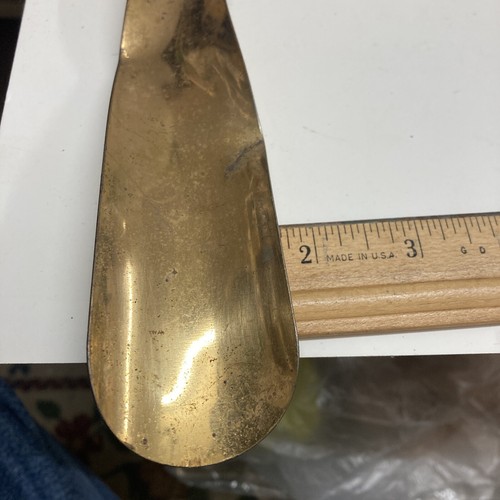 Vintage Jarman Lion Head Resin Carved Handle 24K Gold Plated Shoehorn - Picture 6 of 6