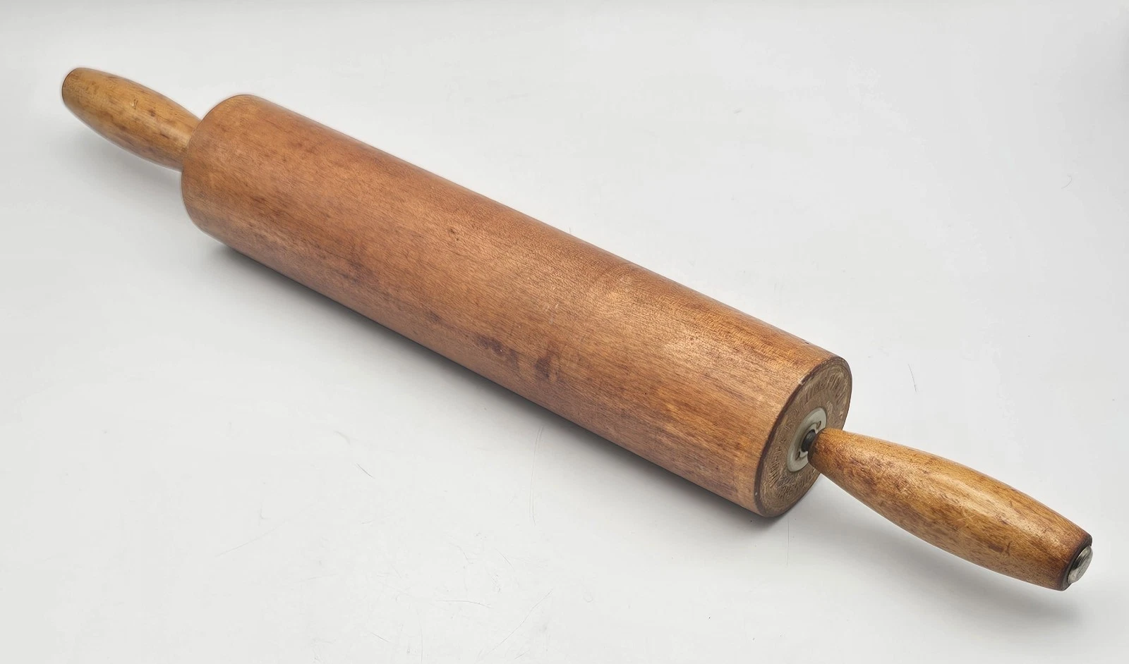 Vintage THORPE Rolling Pin Maple Wood 18" (10.5") 2 1/4" Diam Cheshire Conn