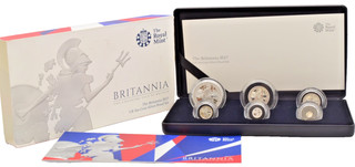 2017 Fine .999 Silver Proof Britannia 6 Coin Set £2 5p Royal Mint Box COA