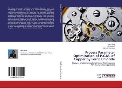 Process Parameter Optimization of P.C.M. of Copper by Ferric Chloride M. Sadaiah