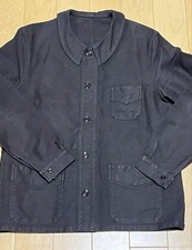 30s French Work Black Moleskin Size L