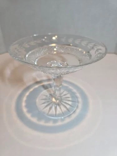VTG Waterford Crystal Glandore Compote Candy Dish Ireland
